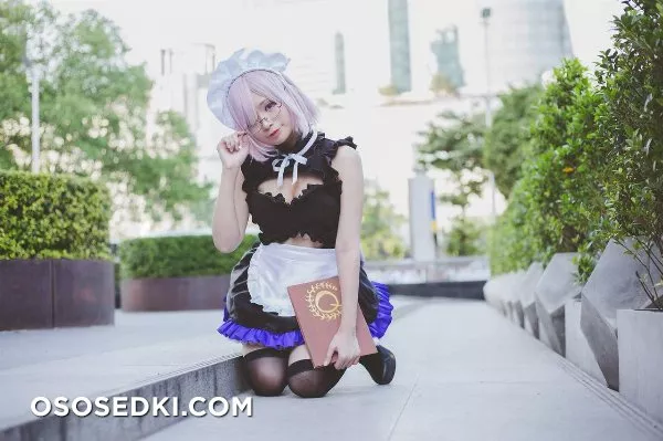 Mashu Kyrielight Maid Meenfox Cosplay - 3