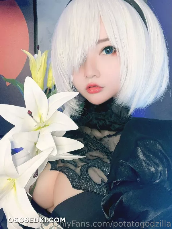 Potato Godzilla. 2B. NieR Automata. Black Bodysuit - 4