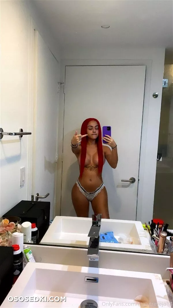 Malu Trevejo Topless Redhead Thong - 2