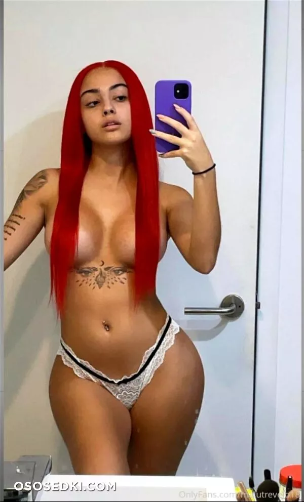 Malu Trevejo Topless Redhead Thong - 4