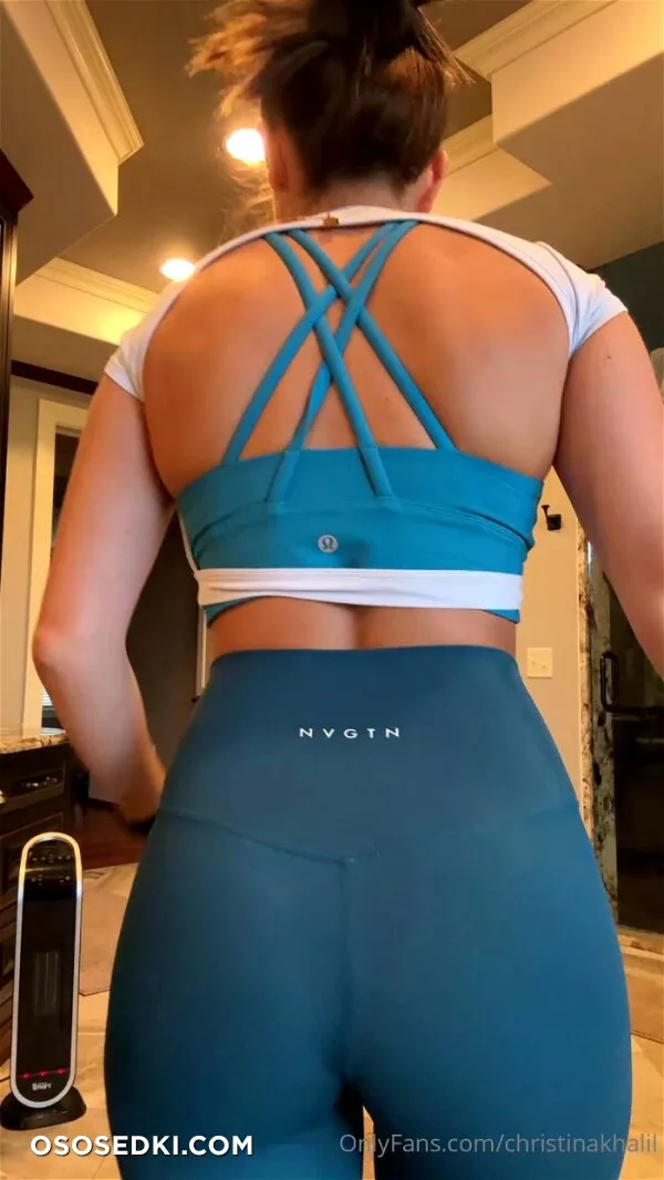 Christina Khalil Sexy Gym Outfit Strip - 2
