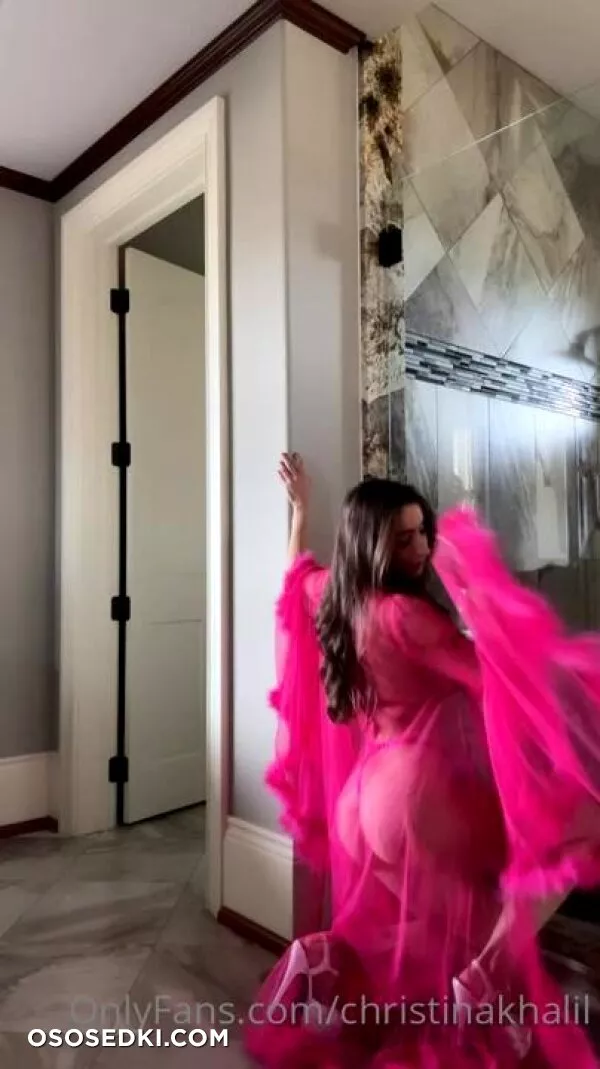Christina Khalil Pink Micro Bikini Tease - 3
