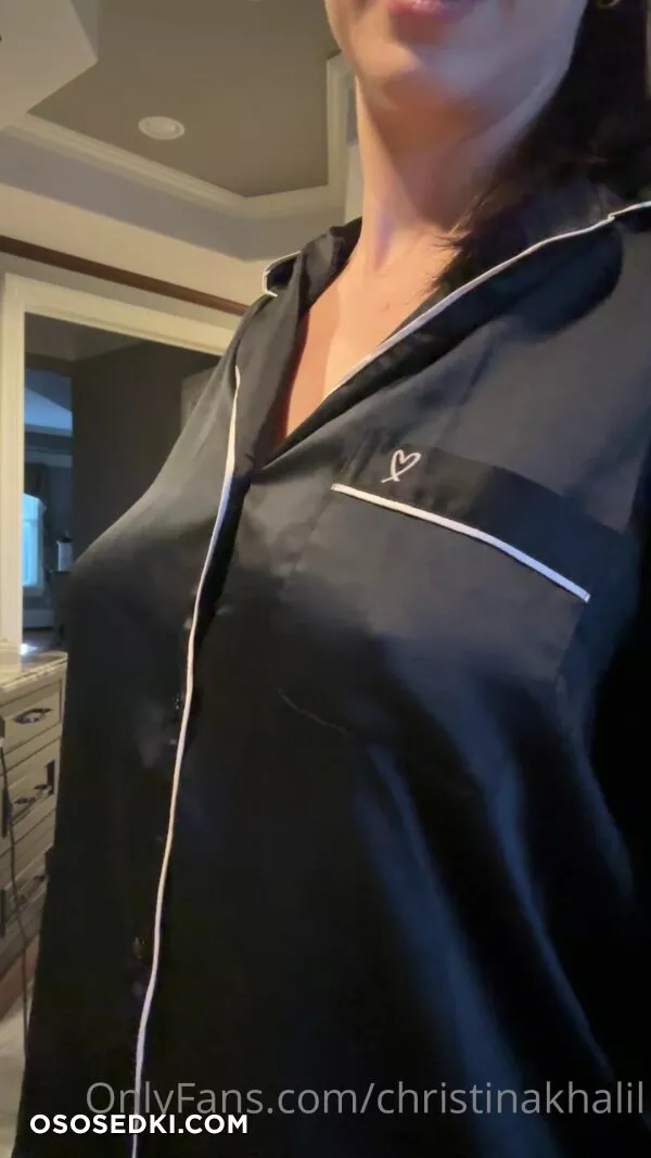 Christina Khalil Getting Ready For Bed - 1