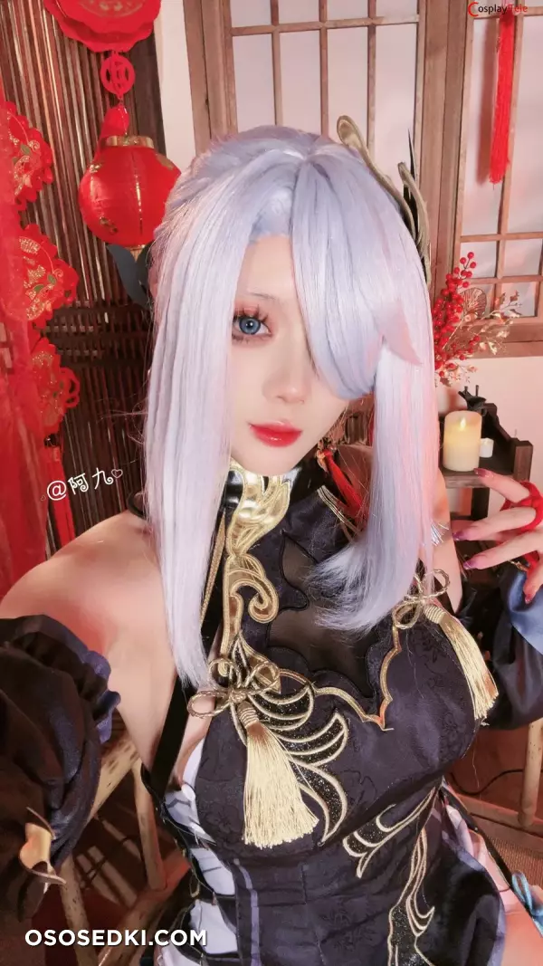 九言 (Jiu Yan) cosplay Shenhe Lunar New Year - Genshin Impact - 1