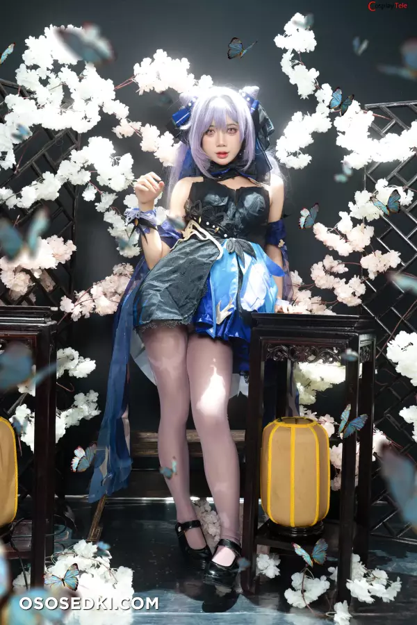 PoppaChan cosplay Keqing - Genshin Impact - 1