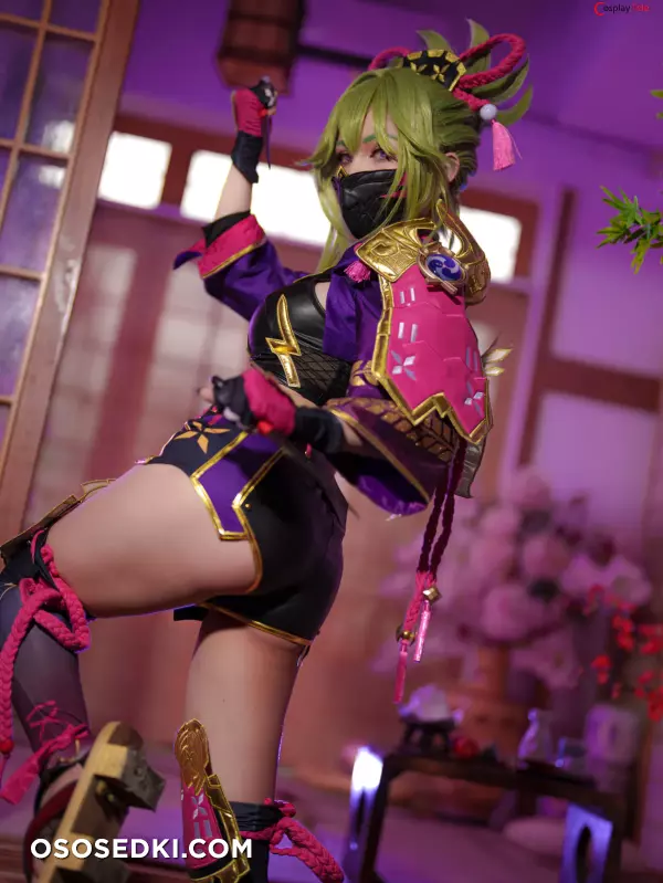 Joyce (Joyce Lin2x) cosplay Kuki Shinobu - Genshin Impact - 3