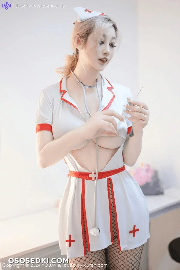 YOUMI 尤蜜荟 Vol.1021 妲己_Toxic 白色情趣护士性感写真33[20P] - 3