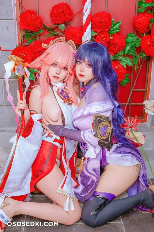 Yae Miko &amp; Raiden Shogun (Genshin Impact) Byoru &amp; Naoki Chan  - 3