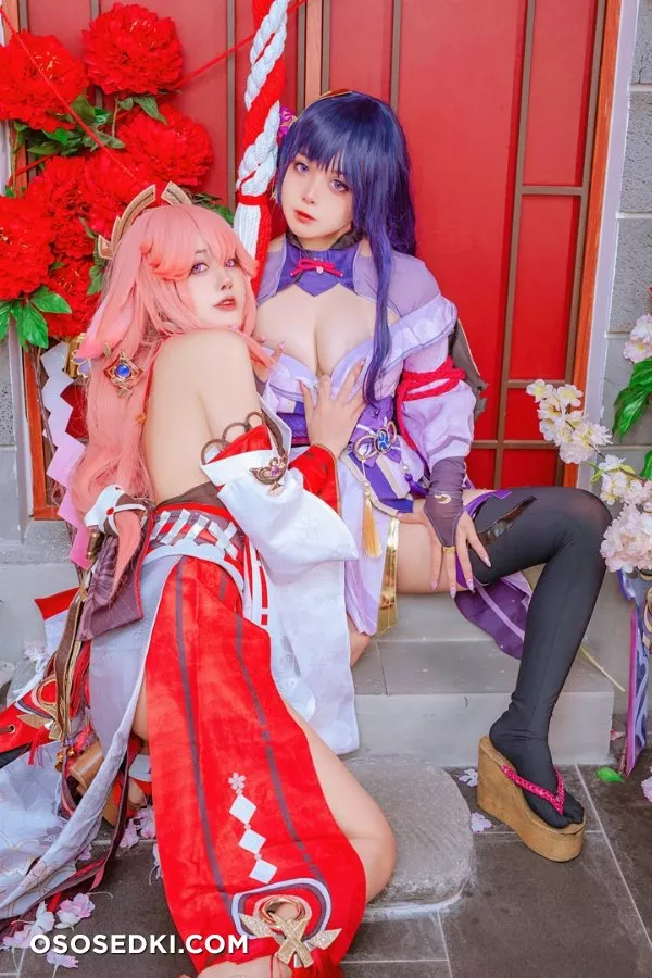 Yae Miko &amp; Raiden Shogun (Genshin Impact) Byoru &amp; Naoki Chan  - 5