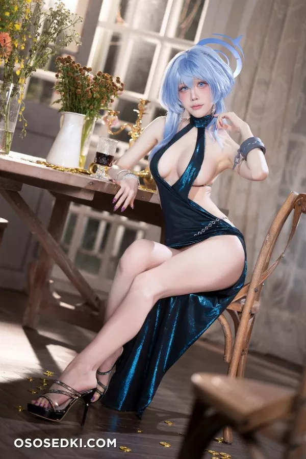 Amau Ako Dress (Blue Archive) -  Aqua 水淼 - 5