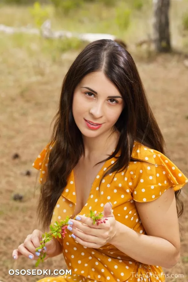 Alice Kelly - Outdoors In Polka Dot Dress by TeenDreams. - 2