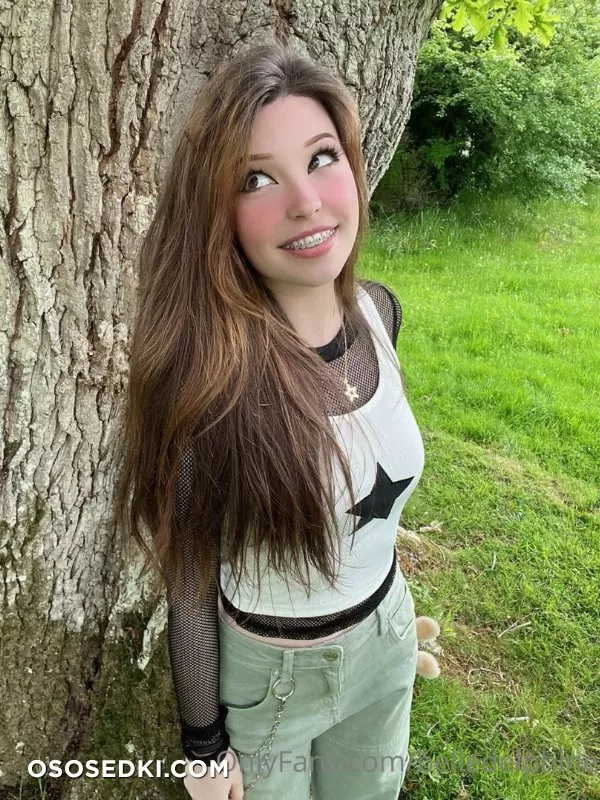 Belle Delphine Black &amp; Pink in Garden - 3
