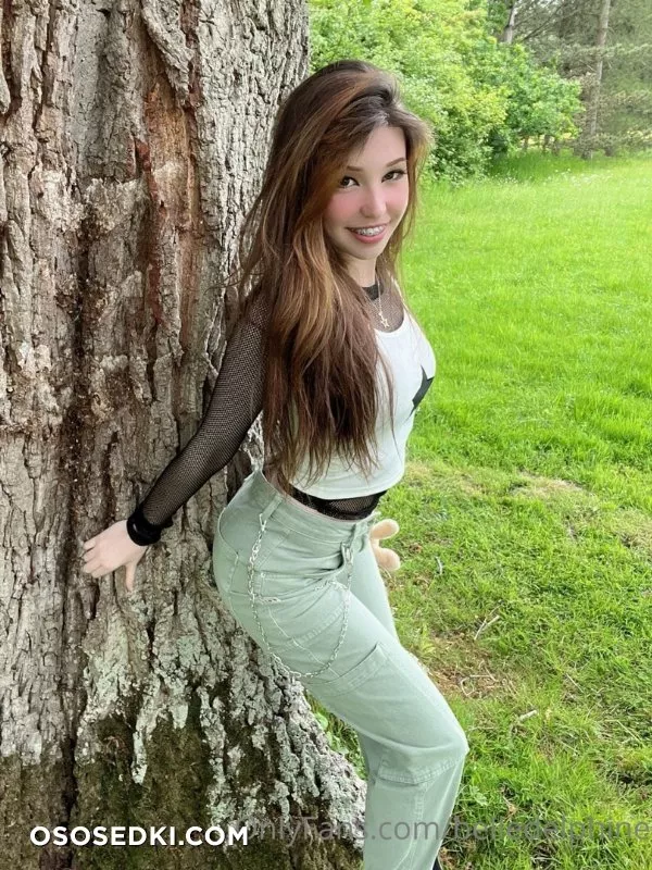 Belle Delphine Black &amp; Pink in Garden - 4