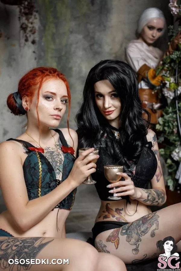 It takes three to tango Triss by kaleria_shu Ciri by zirael_rem Yennefer by avrora__sg - 3