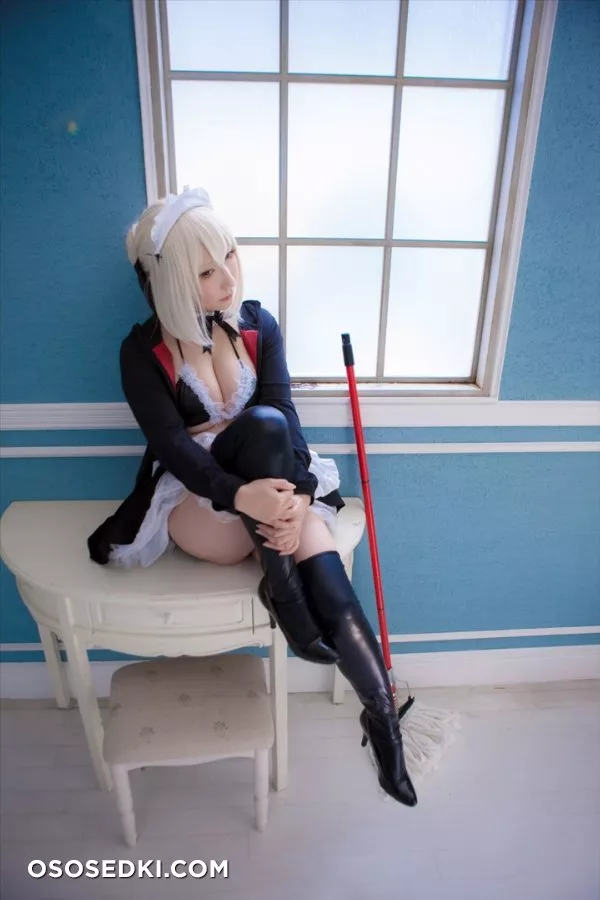 Saku | Fate | Saber maid - 3