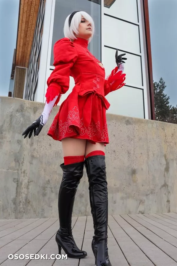 Meggii cosplay - 2B red (Nier Automata) patreon cosplay set - 2