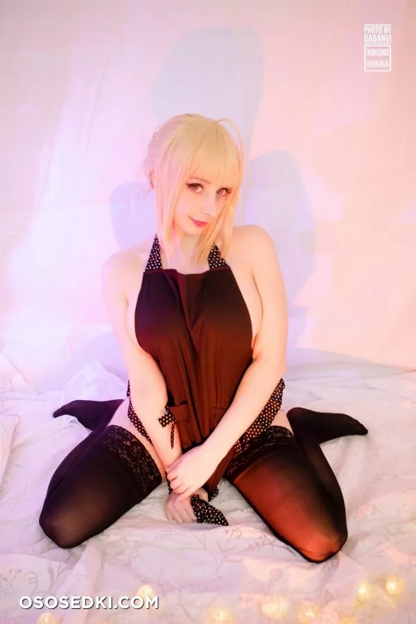 Mikomi Hokina - Saber apron cosplay set (Fate) - 1