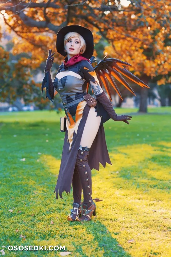 Kayla Erin - Witch Mercy (Overwatch) patreon cosplay set - 1