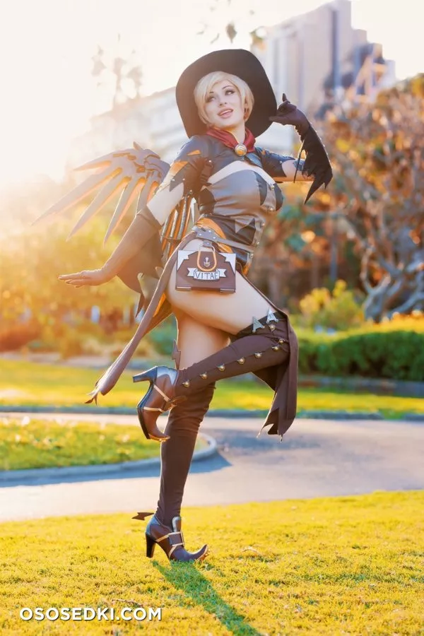 Kayla Erin - Witch Mercy (Overwatch) patreon cosplay set - 3