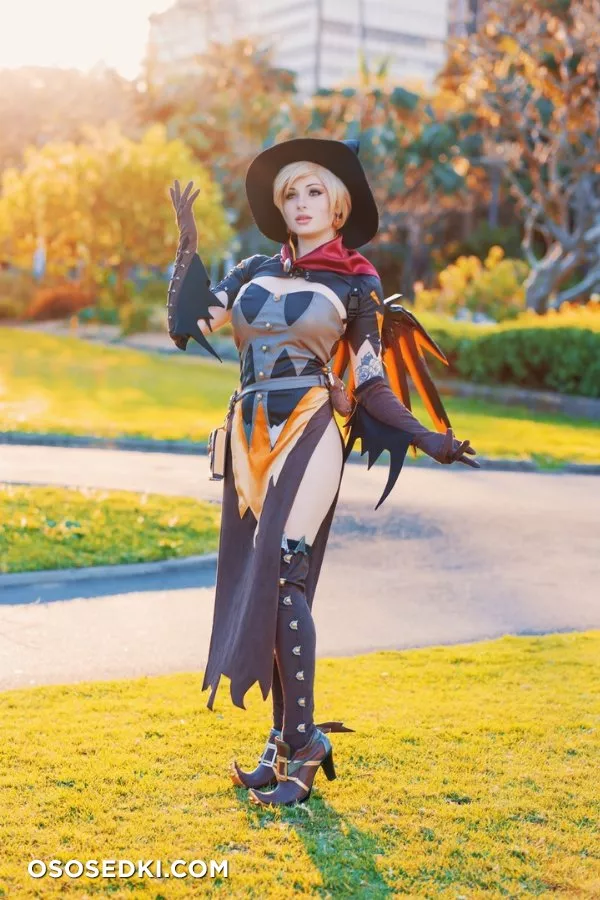 Kayla Erin - Witch Mercy (Overwatch) patreon cosplay set - 4
