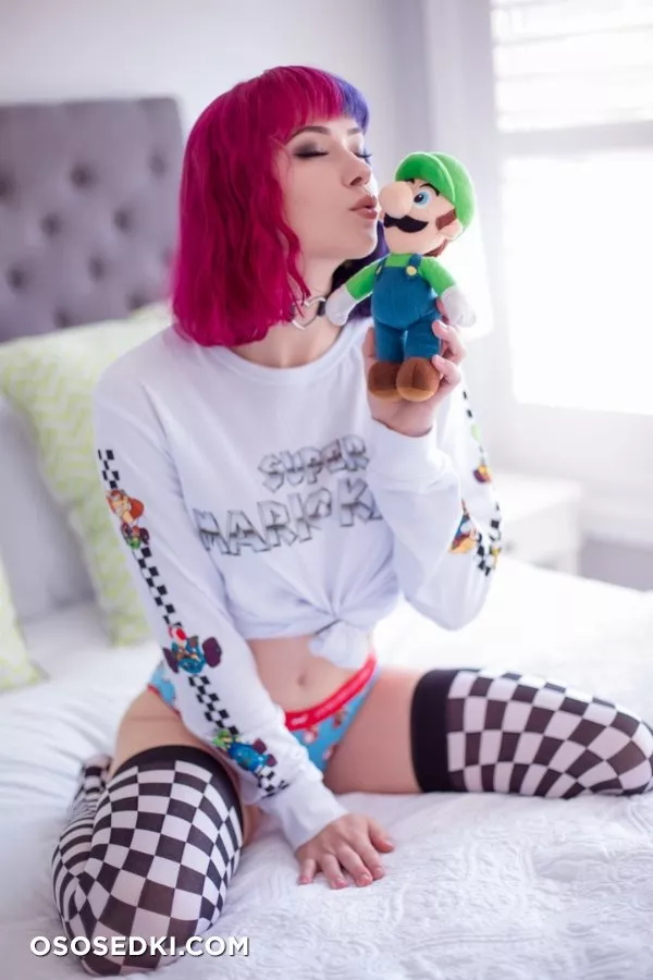 Nichameleon - Super Mario lingerie patreon cosplay set - 5