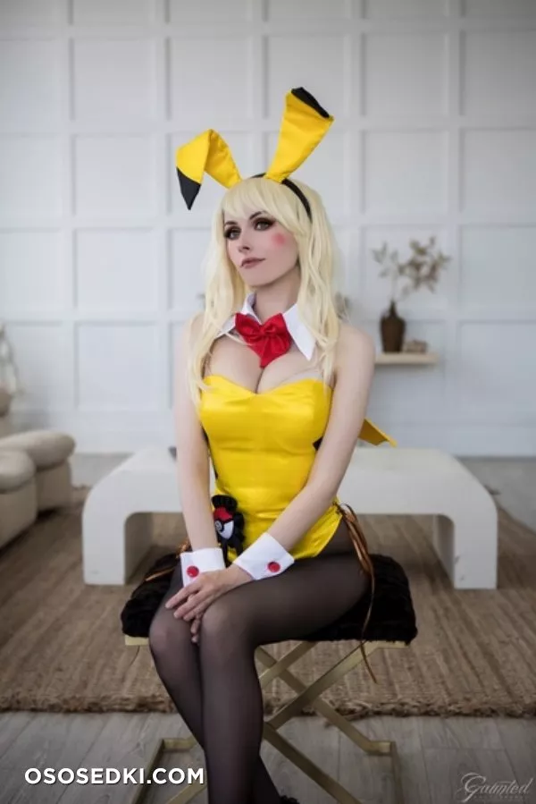 Rolyatistaylor - Bunny Pikachu patreon cosplay set - 3