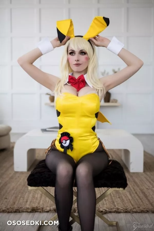 Rolyatistaylor - Bunny Pikachu patreon cosplay set - 4