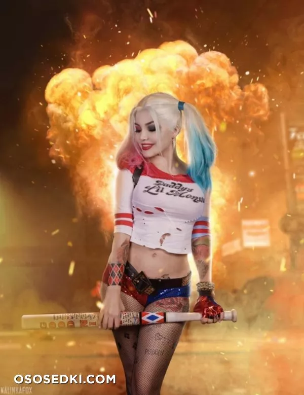Kalinka Fox Nude Harley Quinn Cosplay Set private - 4