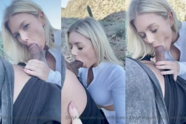 ScarlettKissesXO Outdoor Deepthroat Blowjob nude. Onlyfans, Patreon leaked 57.01 nude photos and videos