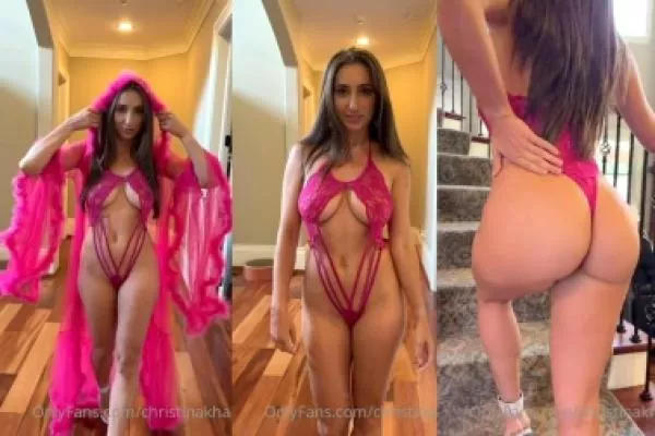 Christina Khalil See Through Pink Lingerie nude. Onlyfans, Patreon leaked 12.69 nude photos and videos