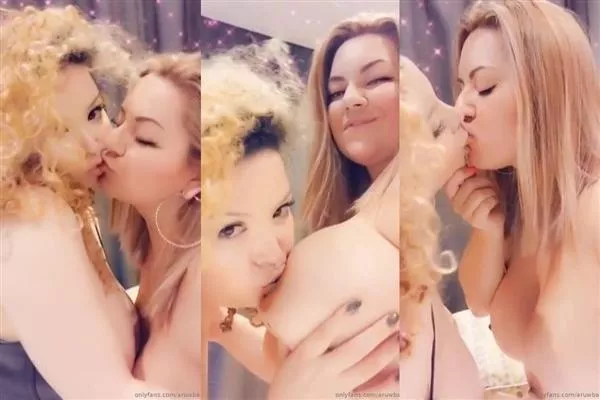 Ruwba Lesbian Kissing & Sucking Big Tits nude. Onlyfans, Patreon leaked 8.31 nude photos and videos