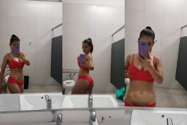 Anabella Galeano Bathroom Mirror Fingering  Video nude. Onlyfans, Patreon leaked 31.12 nude photos and videos