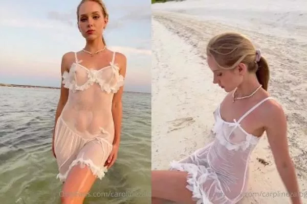 Caroline Zalog Tits Wet Sheer Lingerie POV nude. Onlyfans, Patreon leaked 24.21 nude photos and videos